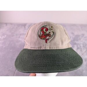 Vintage Miller High Life Cobra Caps Tan Green Moon Lady Embroidered Baseball Hat
